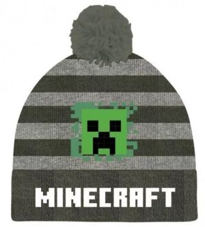 MINECRAFT  шапка с помпон