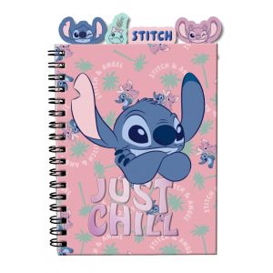 STITCH тетрадка със спирала и разделители