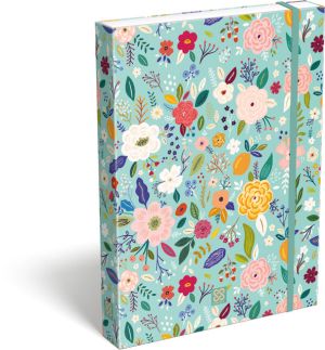 LIZZY CARD CORNELL Flower кутия с ластик А4