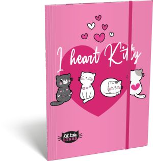 LIZZY CARD KITTOK Heart Kitty папка с ластик