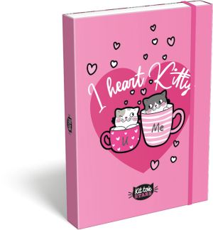 LIZZY CARD KITTOK Heart Kitty кутия с ластик А4