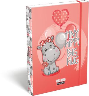 LIZZY CARD LOLLIPOP Thiny Hippo кутия с ластик А5