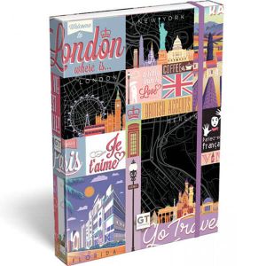 GO TRAVEL BLACK MAP кутия с ластик
