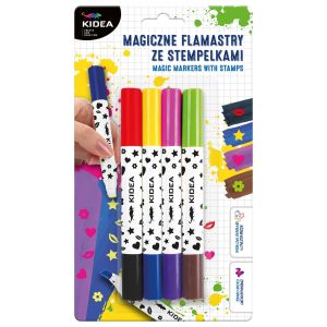 KIDEA магически маркери с печати 8 цв.