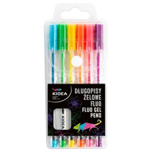 KIDEA гел химикалки 6 цв. FLUO