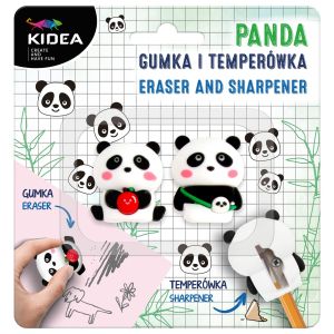 KIDEA комплект гума и острилка Панда