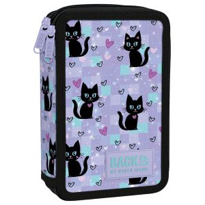 BACKUP 7 DW 16 Magic Cats несесер с 2 ципа, ПЪЛЕН