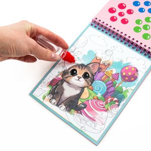 KIDEA книжка за рисуване с вода Коте