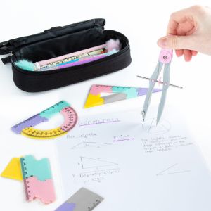 KIDEA Pastel геометричен комплект Пъзел 20 см 4 части