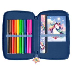 UNICORN 16 несесер с 2 ципа, ПЪЛЕН