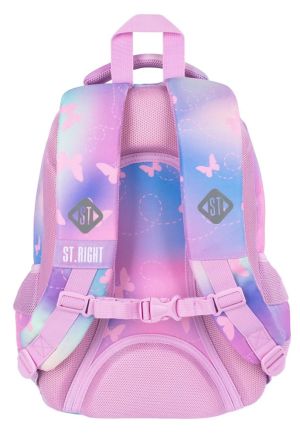 St. Right Pink Butterflies ученическа раница