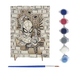 SPIDERMAN дървени фигури за оцветяване