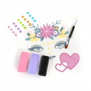 KIDEA бои за лице с диаманти и стикер Котка