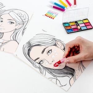 KIDEA оцветяване с грим Принцеси