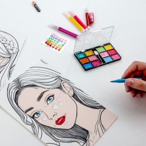 KIDEA оцветяване с грим Принцеси