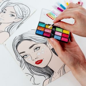 KIDEA оцветяване с грим Принцеси