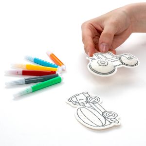 KIDEA магически карти за оцветяване Превозни средства