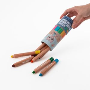 KIDEA Super Jumbo цветни моливи с острилка