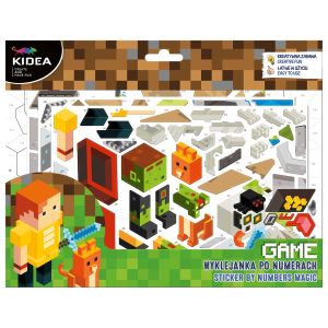 KIDEA игра със стикери по номера Minecraft