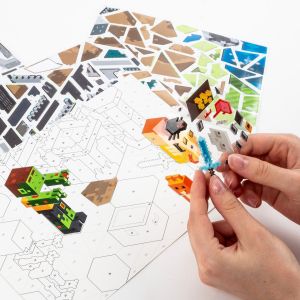 KIDEA игра със стикери по номера Minecraft