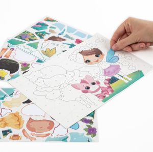 KIDEA игра със стикери по номера Еднорог