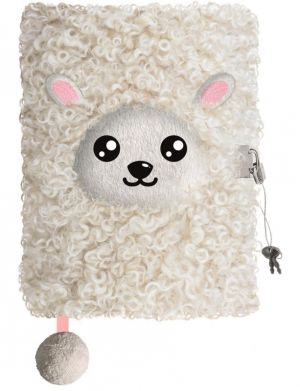 Плюшен таен дневник с катинар 3D A5 My Little Friend Sheep  
