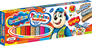 Bambino пластилин 18 цв. квадратен