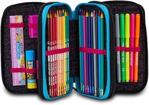 MITAMA Color Splash Girl несесер с 3 ципа, ПЪЛЕН