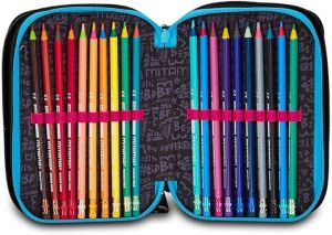 MITAMA Color Splash Girl несесер с 3 ципа, ПЪЛЕН