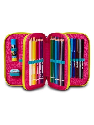 MITAMA Too Cute несесер с 3 ципа, ПЪЛЕН