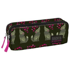 BACKUP 2 B 52  несесер с 2 ципа Love Wolf