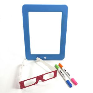 Магическа LED неонова дъска Kidea - синя, за 3D изображения