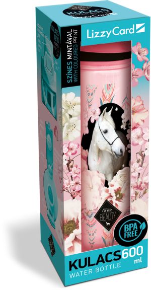 Бутилка от тритан Lizzy Card - Wild Beauty Rose, 600 ml