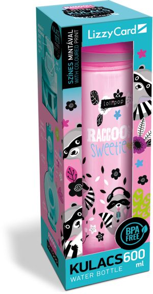 Бутилка от тритан Lizzy Card - Lollipop Raccoon Sweetie, 600 ml