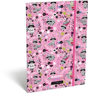 Папка с ластик А4 Lizzy Card - Lollipop Raccoon Sweetie