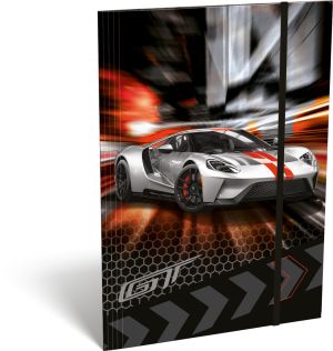 Папка с ластик А4 Lizzy Card - Ford GT Silver