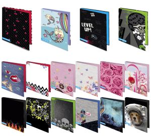 Класьор с 4 ринга Mitama Girl, асортимент