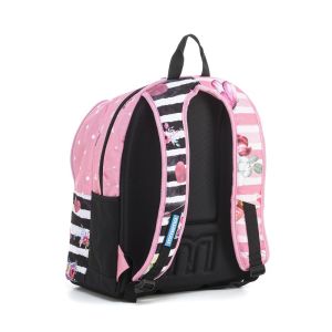 Раница Mitama PLus - Pink Flowers, с брокат + подарък шапка