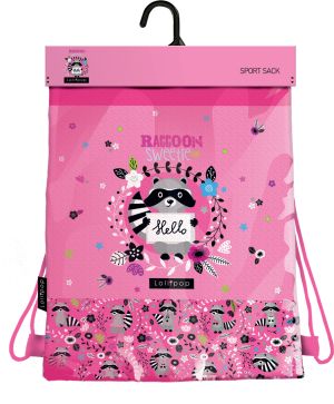 LIZZY CARD Lollipop Racoon Swetie спортна торба