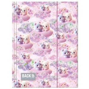 BACKUP 8 A 23 PASTEL TEDDY BEARS папка с ластик