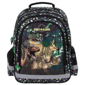 Ученическа раница Derform - Dinosaur 15, с 2 отделения