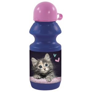 Бутилка Derform Cleo&Frank 30 - Коте, синя, 330 ml