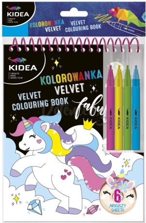 Книжка за оцветяване Derform - Еднорог