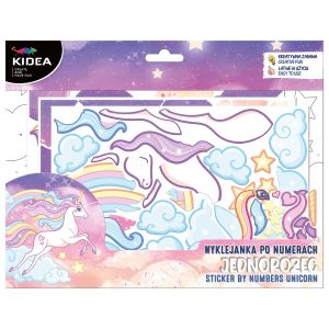 KIDEA игра със стикери по номера Еднорог