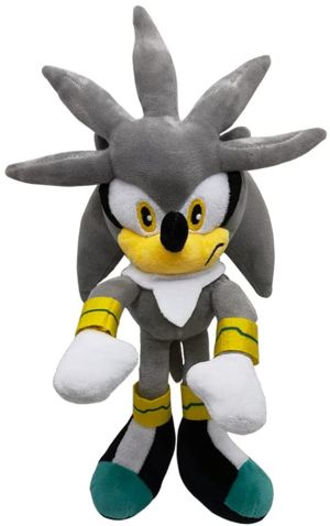 SONIC плюшена играчка 30 см Silver the Hedgehog