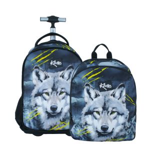 KAOS ALPHA ученическа раница с колела 2 в 1