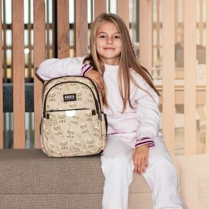 BACKUP 8 P 35 BEIGE DOGS ученическа раница