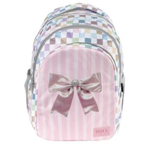 BACKUP 8 D 01 PASTEL CHECKERED раница с 3 лица