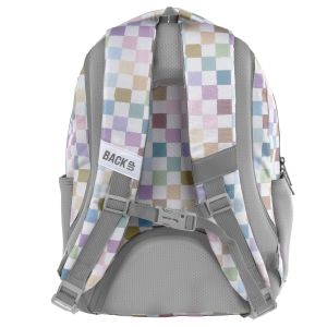 BACKUP 8 D 01 PASTEL CHECKERED раница с 3 лица