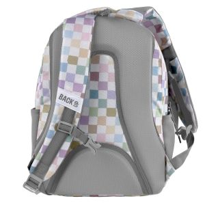 BACKUP 8 D 01 PASTEL CHECKERED раница с 3 лица